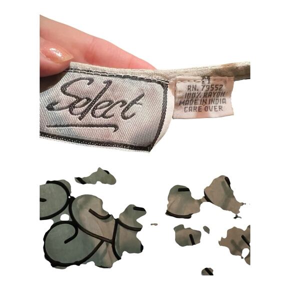 Indian Bohemian Embroidery Gray Leopard Maxi Dress Festival Size Medium - Picture 12 of 16